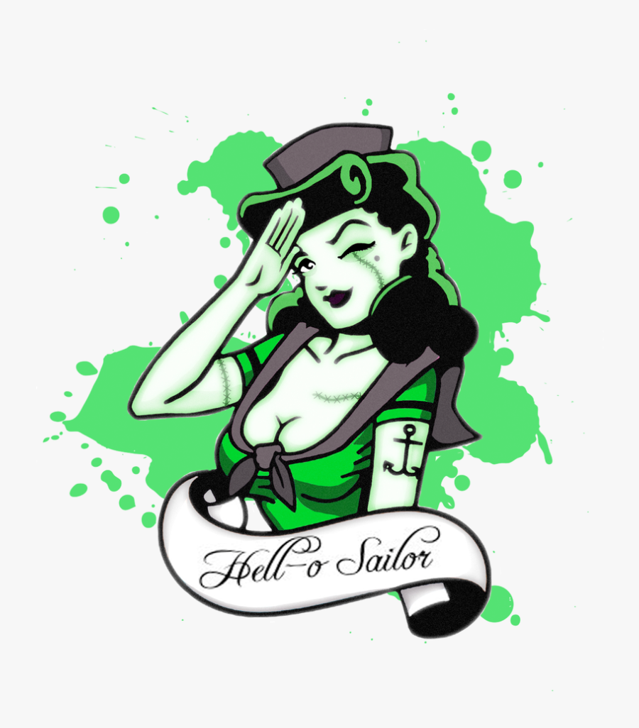 Sailor Clipart Pin Up - Pinup Vector, Transparent Clipart