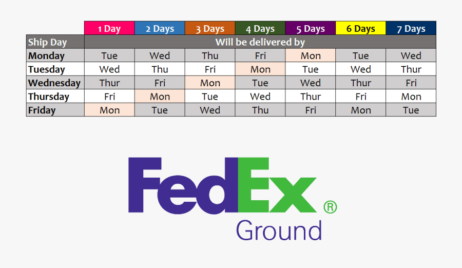 This Map Illustrates Service Schedules In Business - Fedex, Transparent Clipart