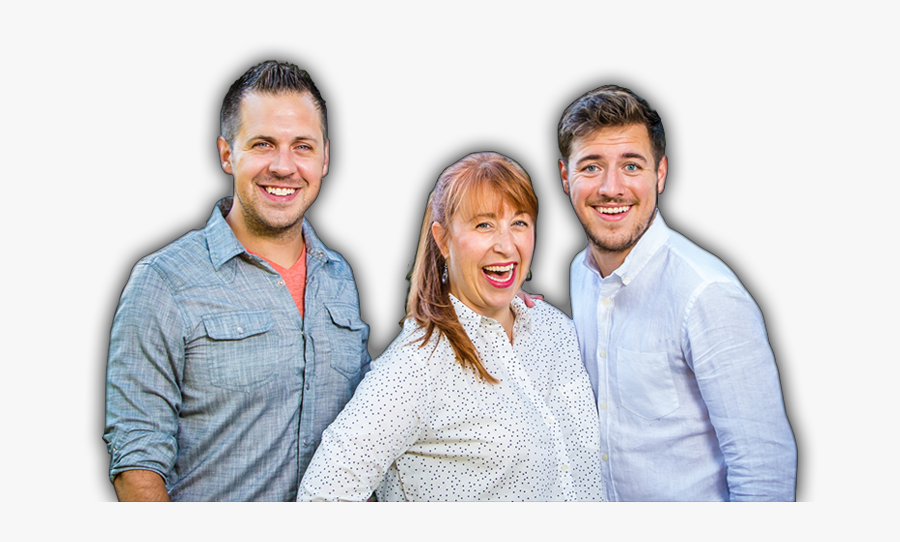 Two And A Mom Transparent Background - Two Men And A Mom Radio, Transparent Clipart