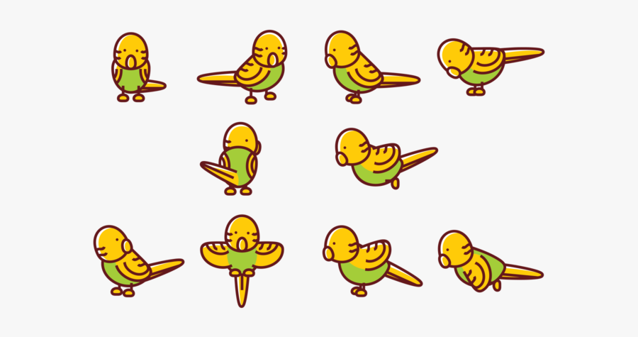 Budgie Cartoon Vectors - Budgie Cartoon, Transparent Clipart