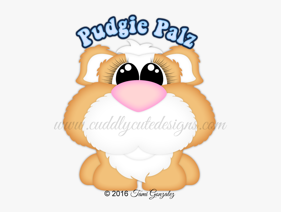 Pudgie Palz Guinea Pig - Clip Art, Transparent Clipart