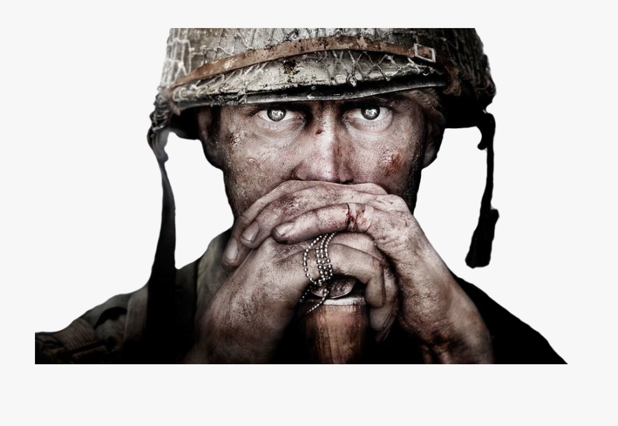 Hd Cod Ww Face - Call Of Duty Ww2 Render, Transparent Clipart