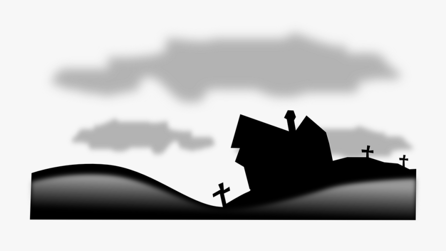 Grave Silhouette Clip Art, Transparent Clipart
