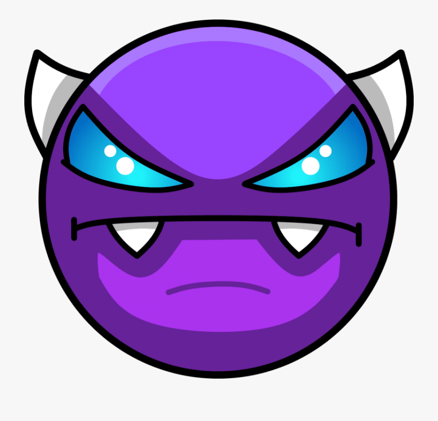 Free Png Demon Png Images Transparent - Geometry Dash Easy Demon Face, Transparent Clipart