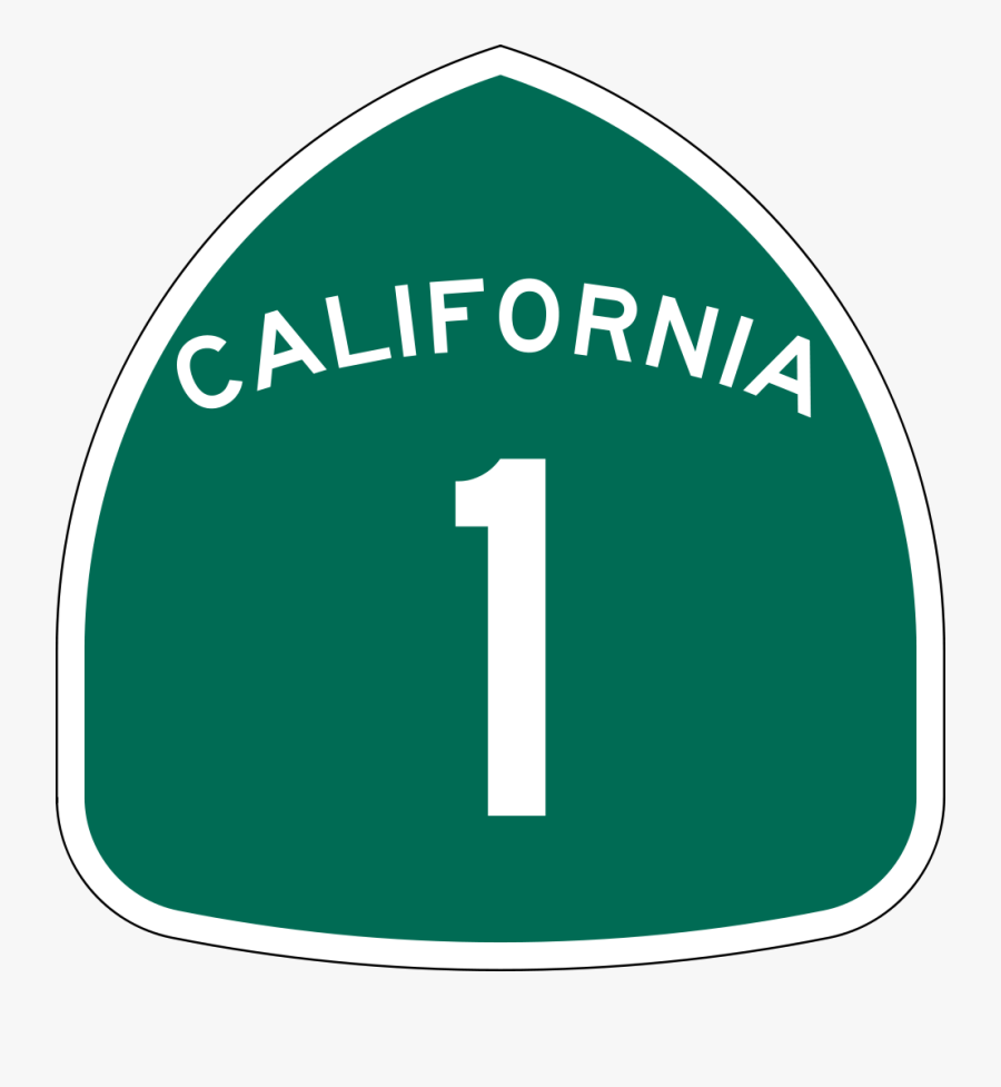 Filecalifornia - California State Route 1, Transparent Clipart
