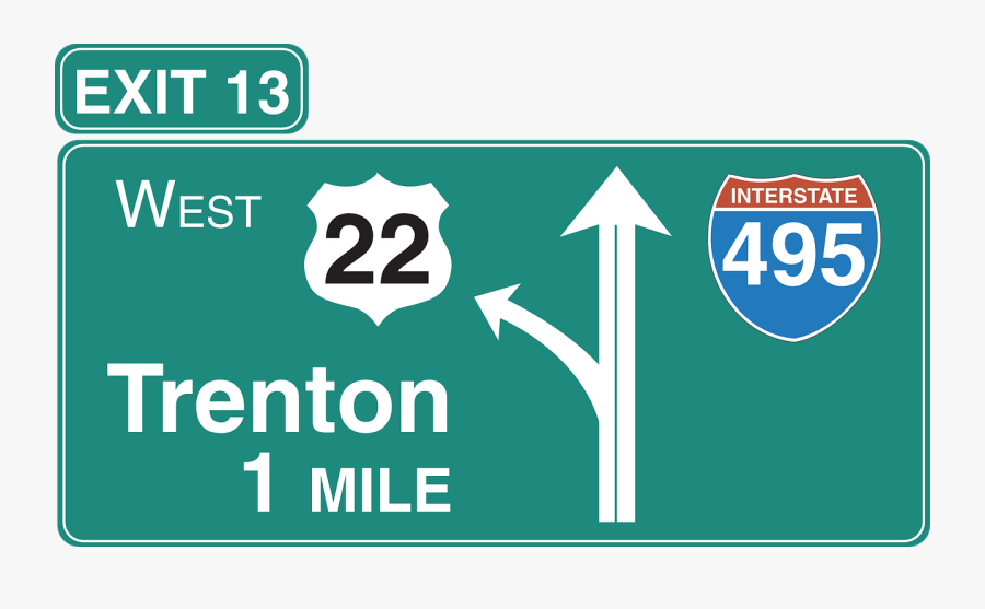 Us Road Sign Png, Transparent Clipart