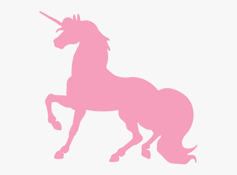 Pink-unicorn - Unicorn Silhouette Pink, Transparent Clipart