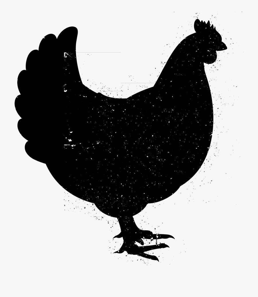 Pre-cooked Chicken Burger Made From 100% Dutch Chicken - Vector Black Chicken Png, Transparent Clipart