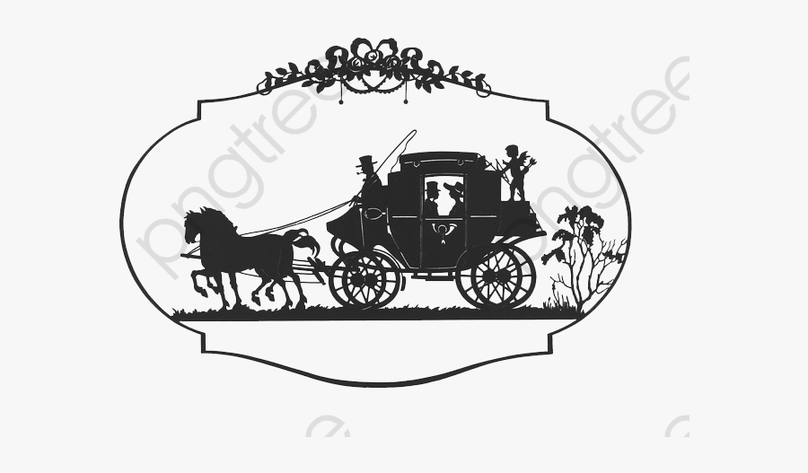 Horse Drawn Carriage Clipart - Horse And Carriage Clip Art, Transparent Clipart