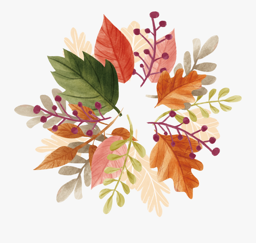 Autumn Leaf Heading Leaves - Fall Leaf Transparent Background, Transparent Clipart