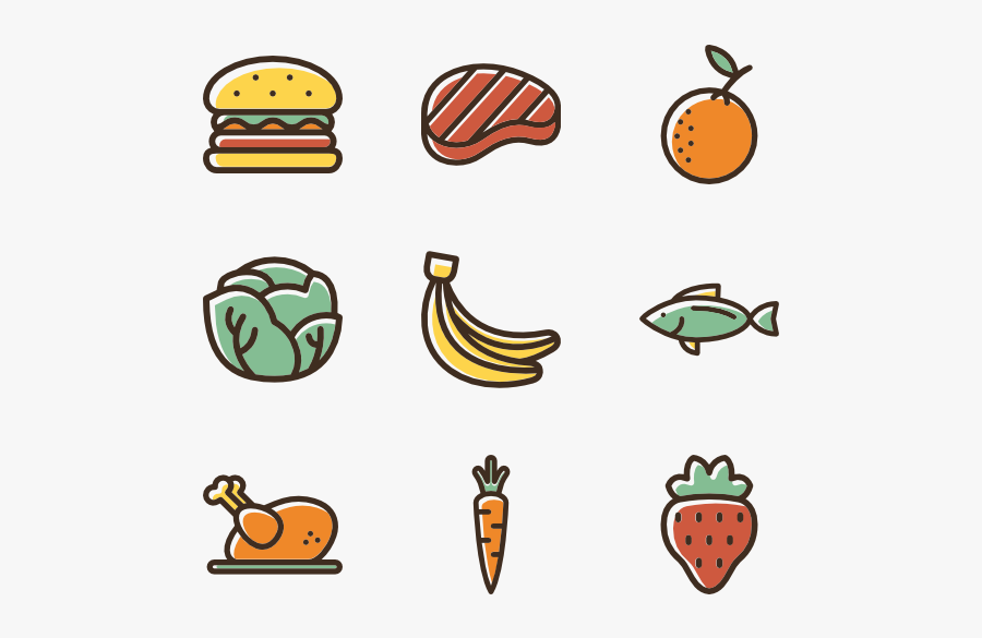 Healthy Food Icon Vector, Transparent Clipart