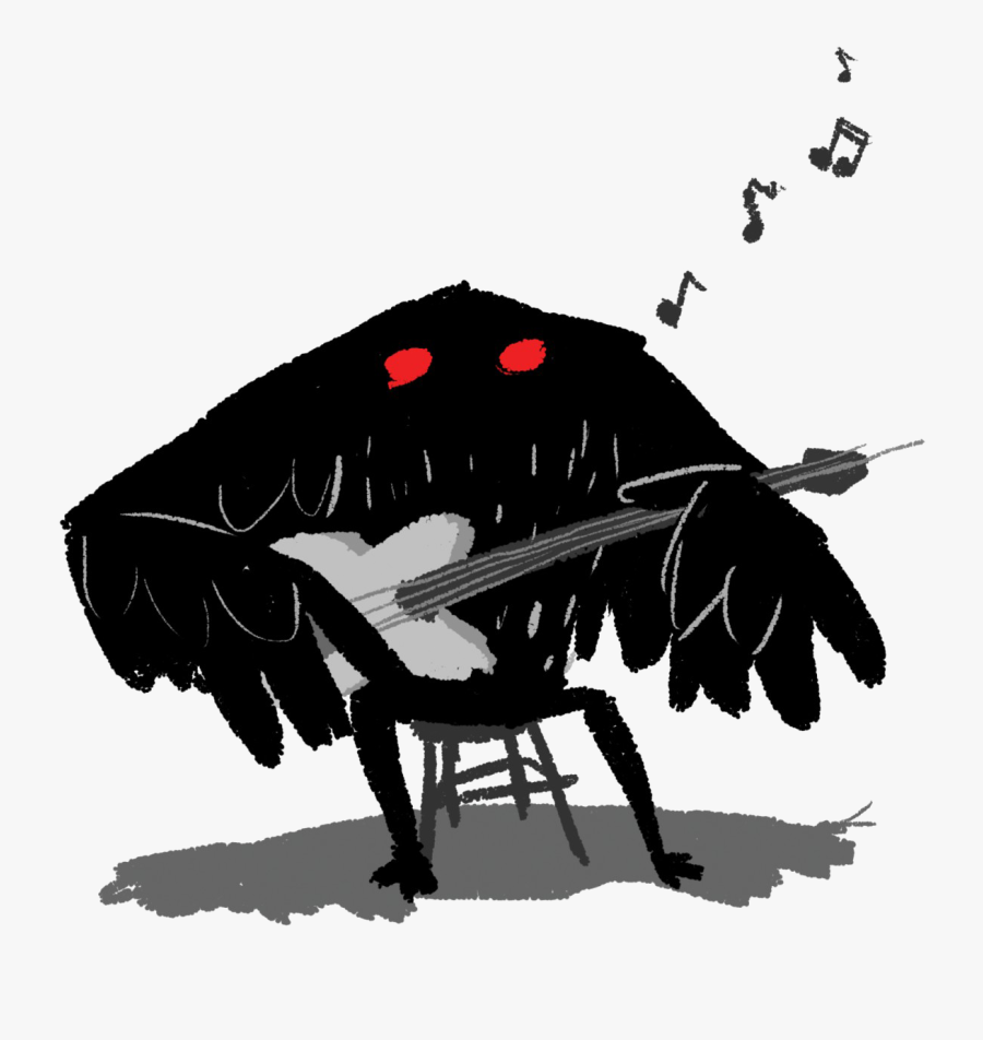Mothman Png Image Background - Mothman Of The Day, Transparent Clipart