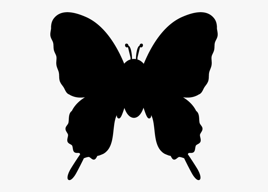Butterfly Silhouette Clip Art - Silhouette Of A Butterfly, Transparent Clipart