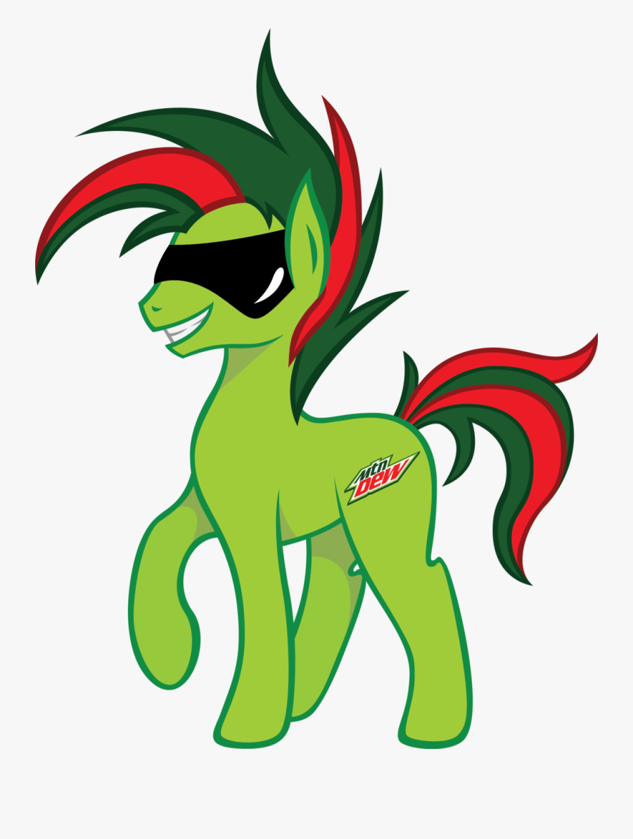 Mountain Dew Pony By Blueaquamarinespark - Png Transparent Background Mountain Dew Can, Transparent Clipart