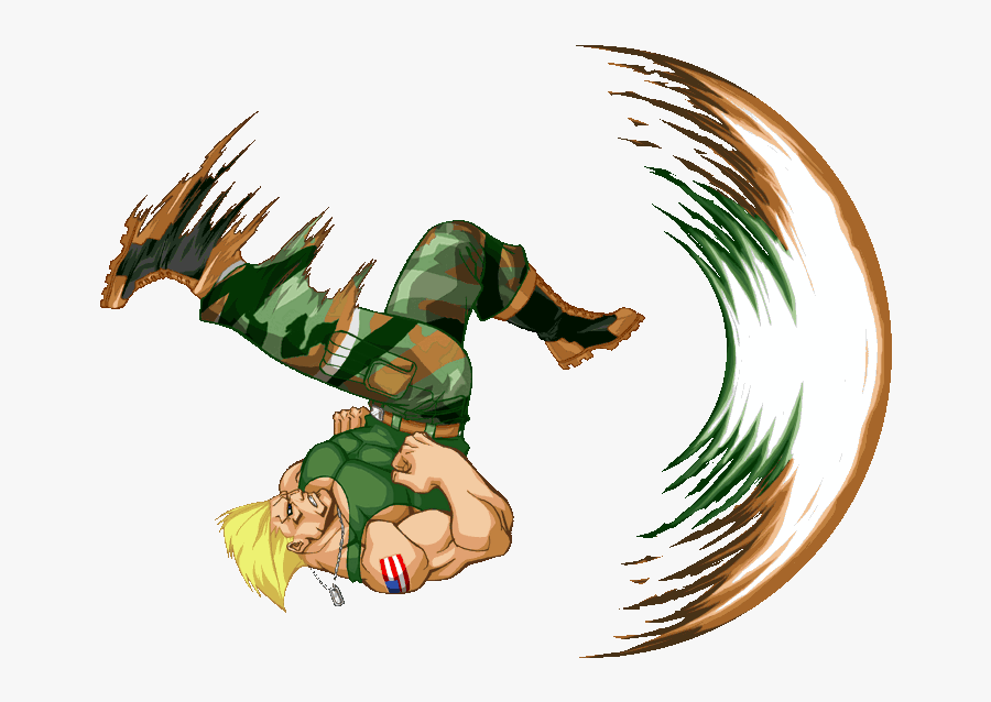 Street Fighter Karate Kick Ko Clipart , Png Download - Guile Street Fighter Kick, Transparent Clipart