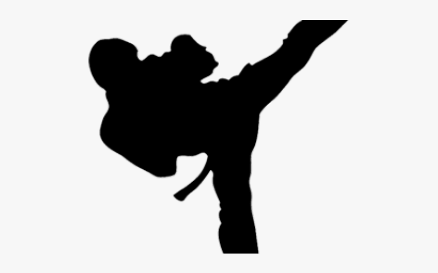 Karate Clipart Cute - Martial Arts Kick, Transparent Clipart