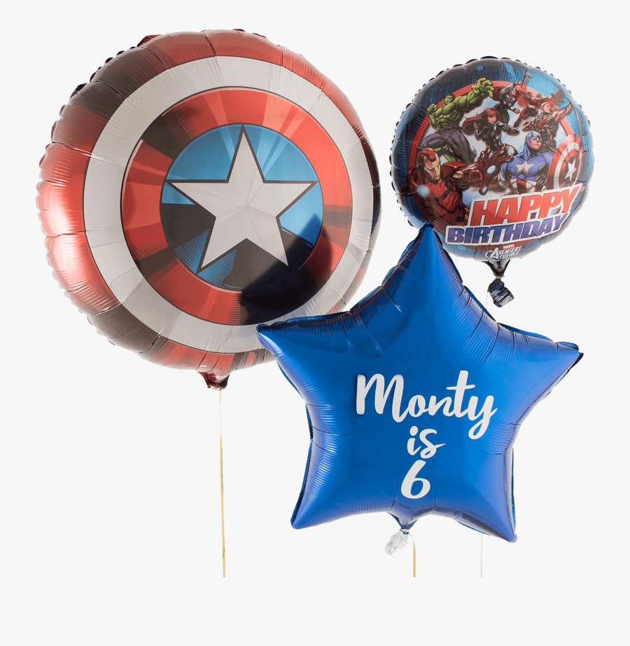 Captain America Bunch - Balloon, Transparent Clipart