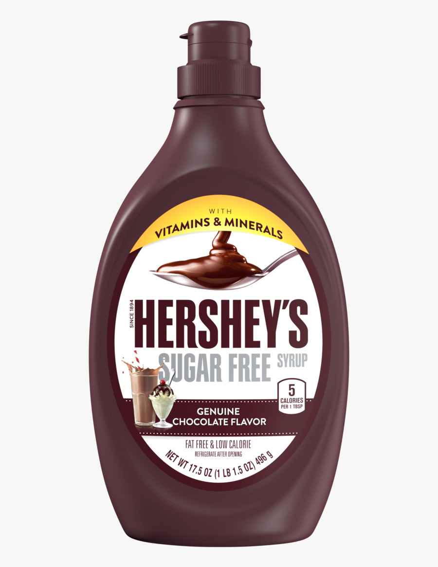 Clip Art Hersheys Nutrition - Hershey's Sugar Free Chocolate Syrup, Transparent Clipart