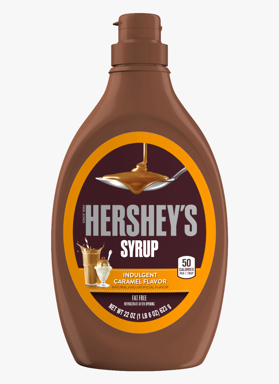 Transparent Syrup Clipart - Hershey's Caramel Syrup 22 Oz, Transparent Clipart