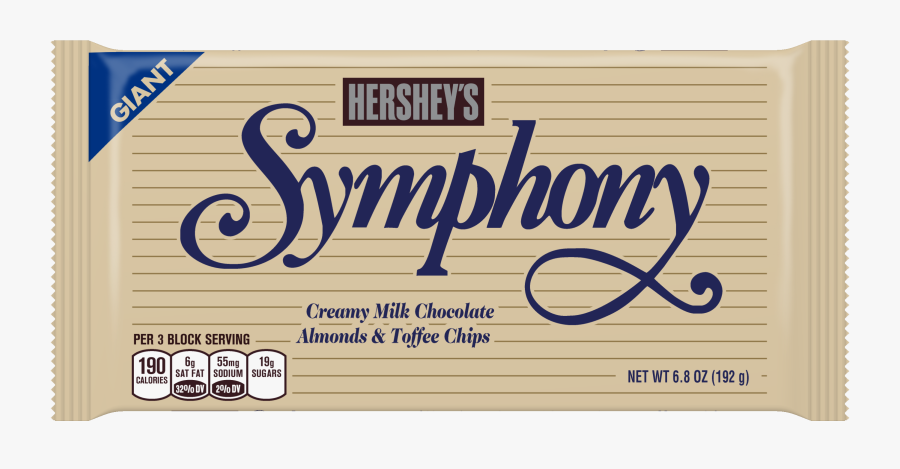 S Symphony Giant Milk - Hersheys Symphony, Transparent Clipart