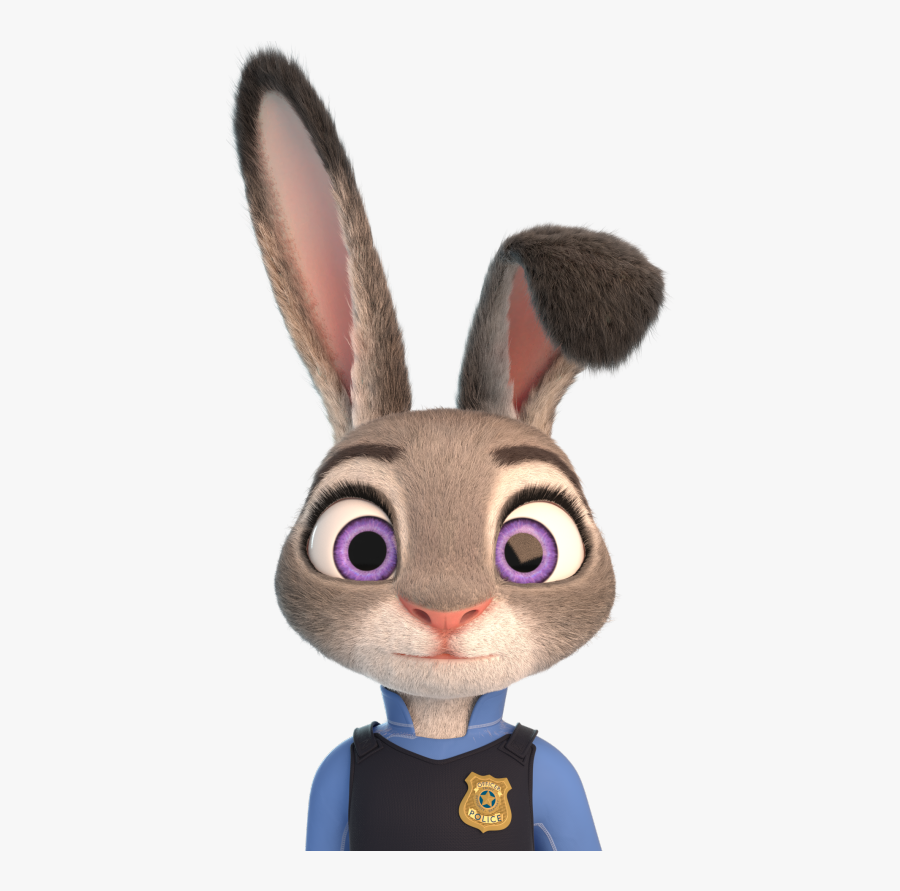 3d Animation Of Judy Hopps - Zootopia Para Dibujar Cara, Transparent Clipart