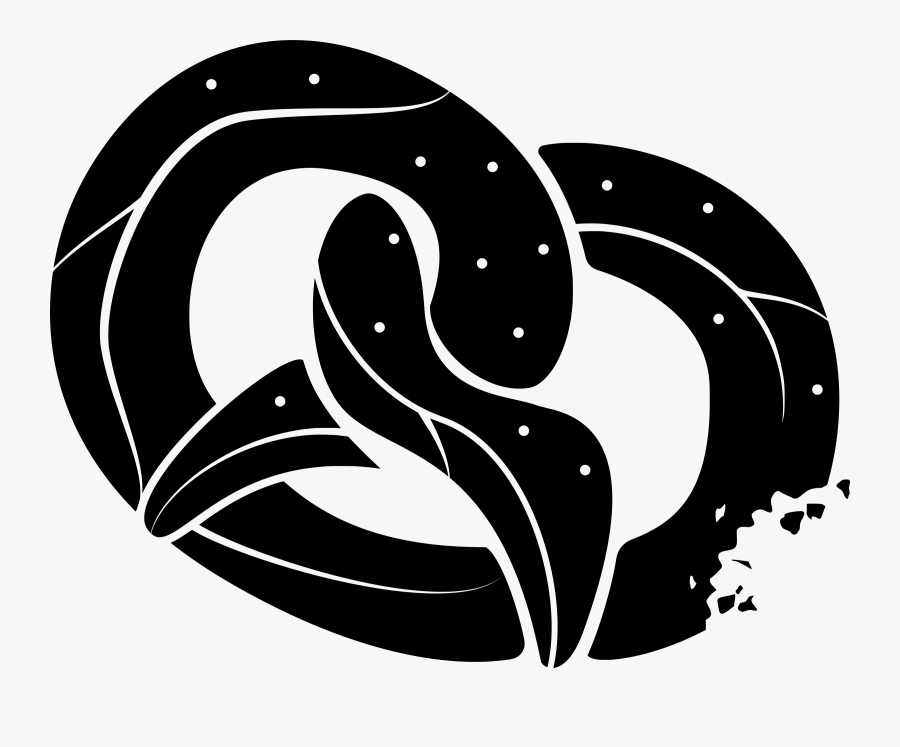 Transparent Soft Pretzel Png - Pastry Clipart Silhouette, Transparent Clipart