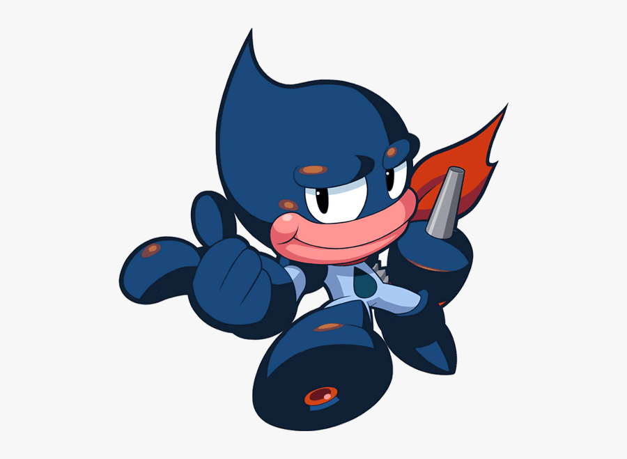 He Even Uses Slang - Oil Man Mega Man Powered Up, Transparent Clipart