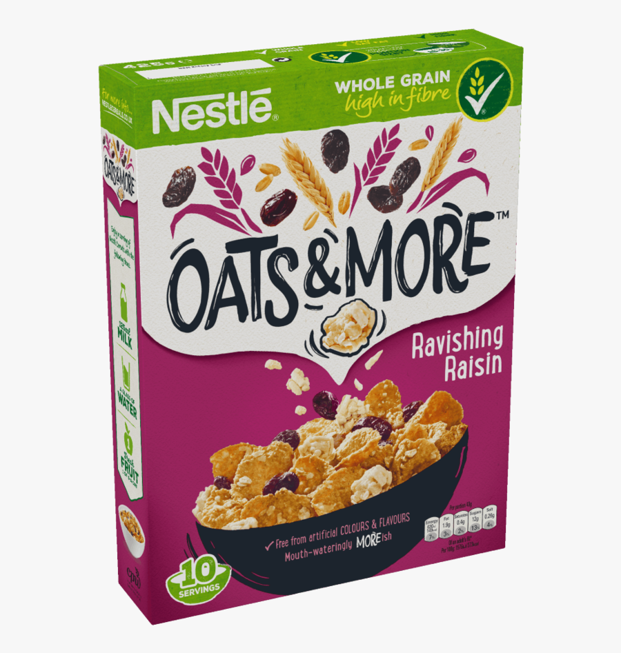 Grains Clipart Oatmeal Box - Oats And More Raisin, Transparent Clipart
