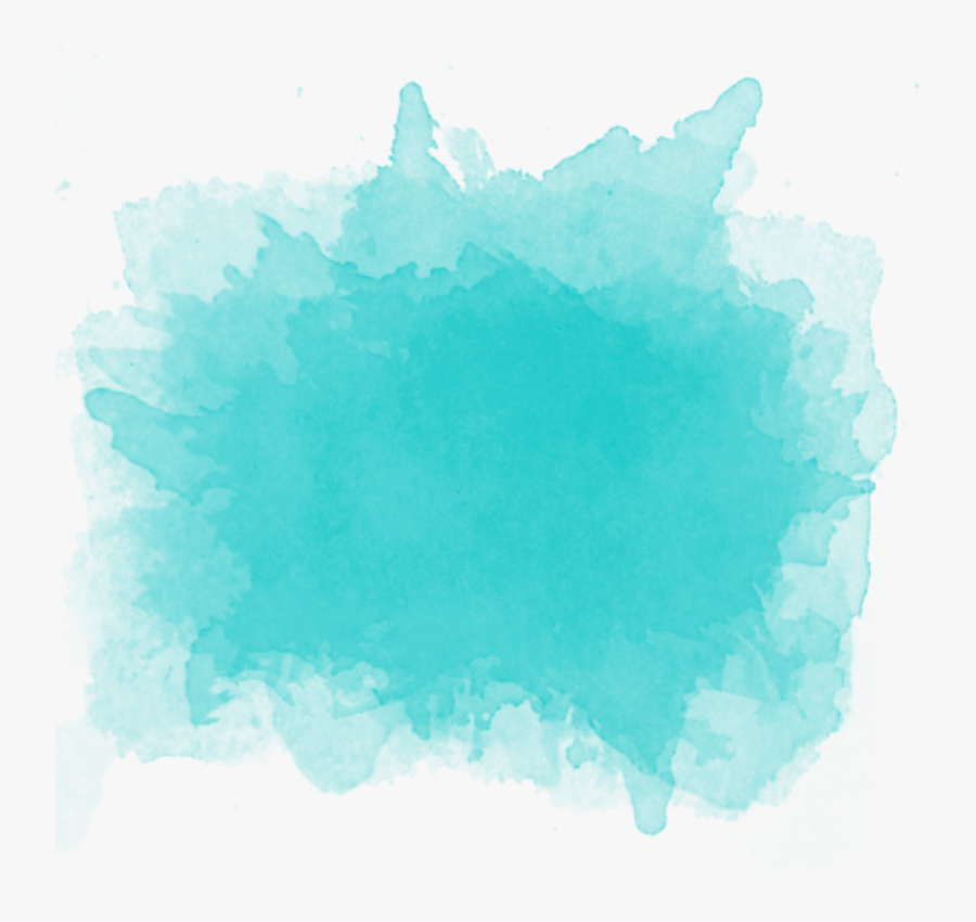 Transparent Splash Clipart Png - Blue Watercolor Stain Png, Transparent Clipart