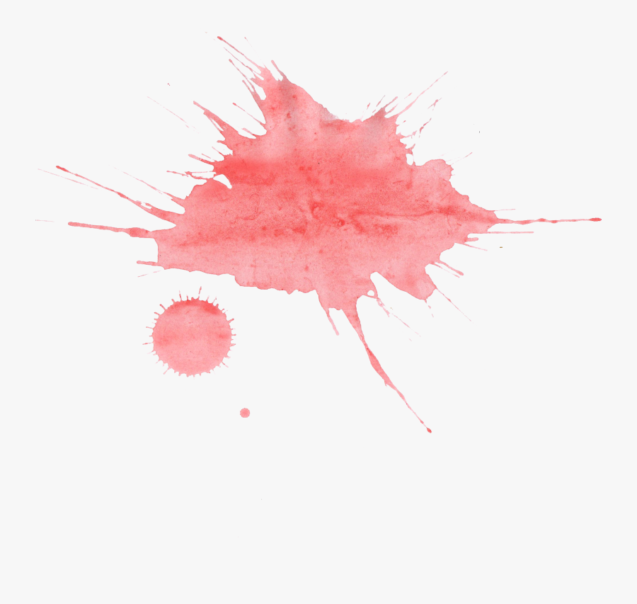 21 Red Watercolor Splatter - Watercolor Painting, Transparent Clipart
