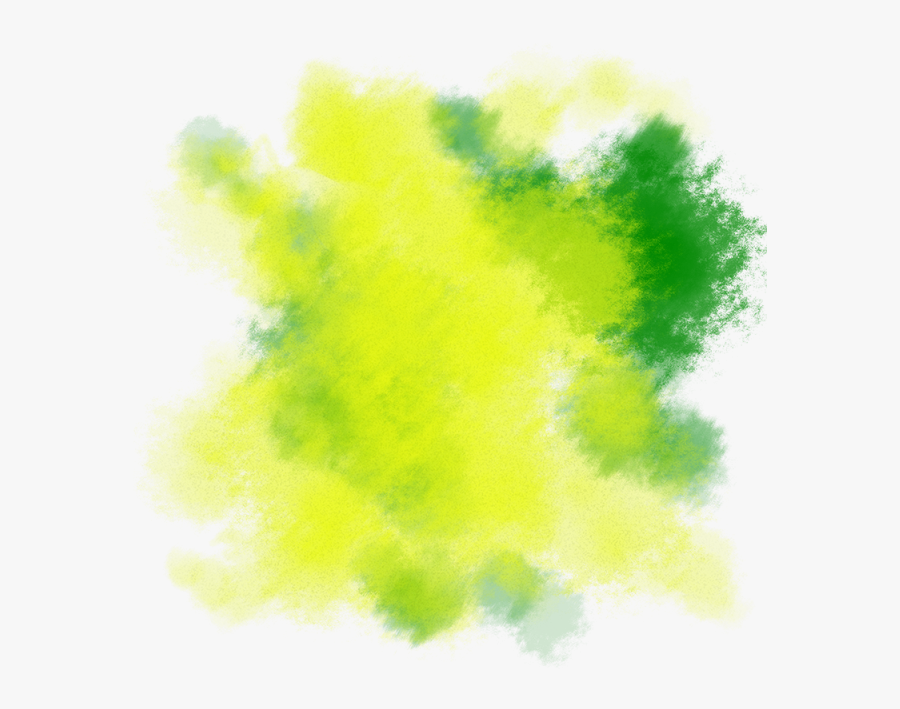 Watercolor Texture Png - Watercolor Green And Yellow, Transparent Clipart