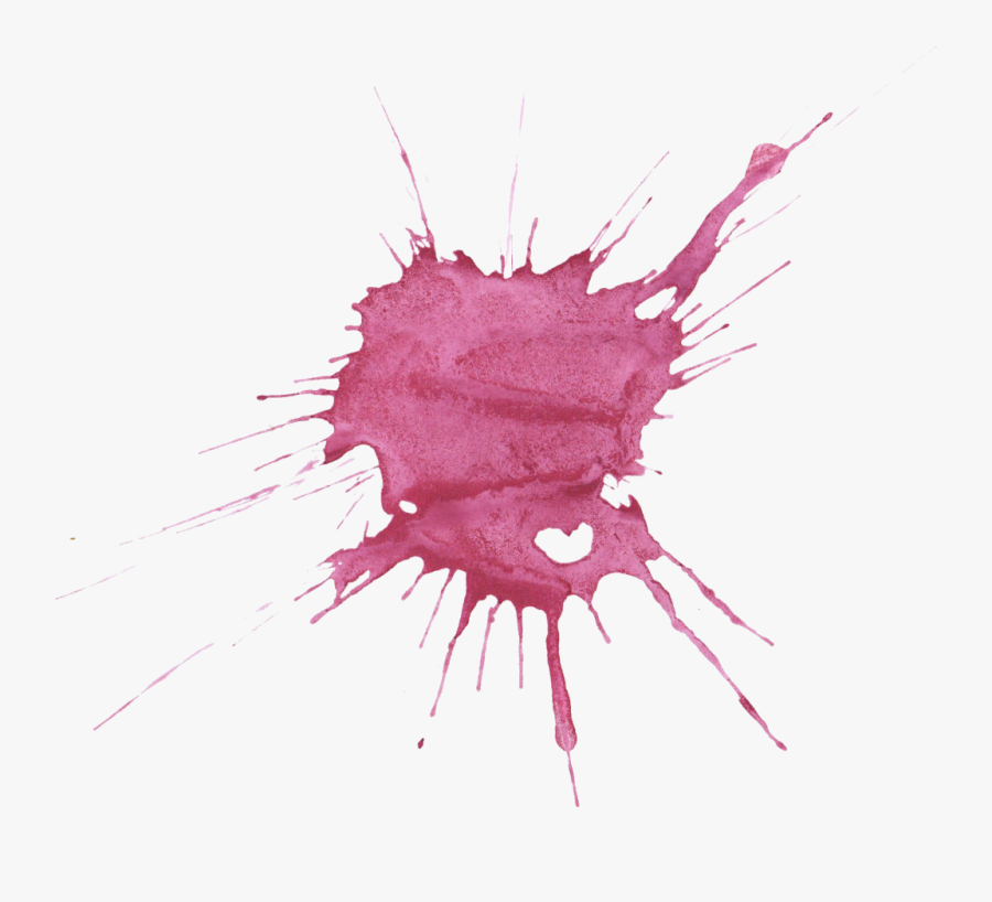 Purple Watercolor Splash Png - Watercolor Splash Background Png Maroon Splash, Transparent Clipart