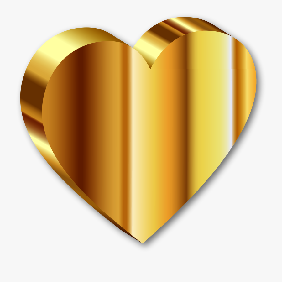 Clipart - Heart Of Gold Png, Transparent Clipart