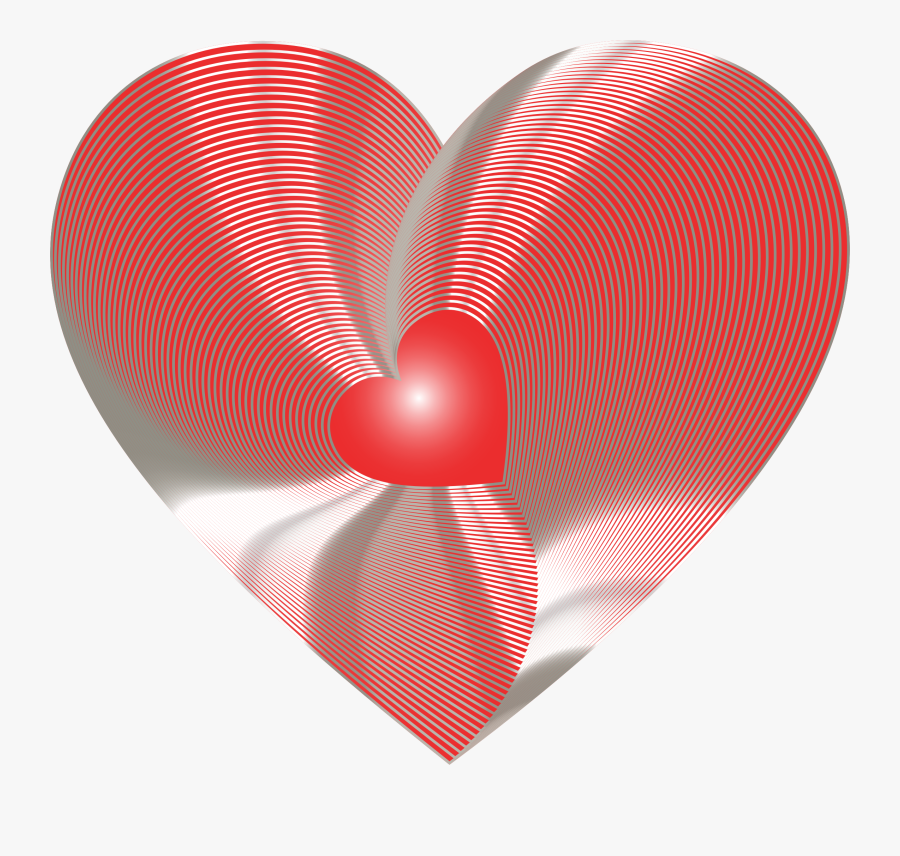 Transparent Golden Heart Clipart - Clip Art, Transparent Clipart