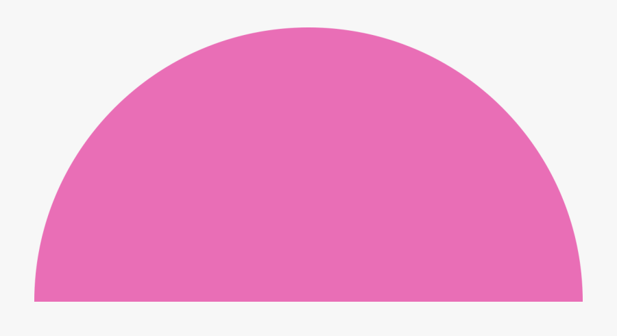 Transparent Pink Half Circle, Transparent Clipart