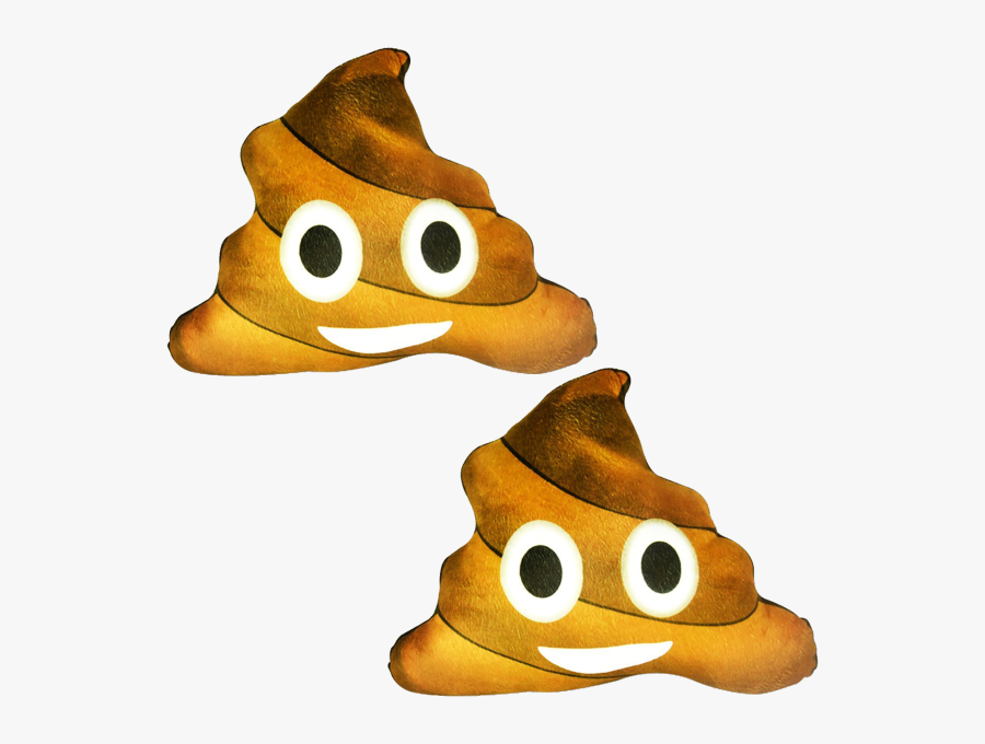 Poo Emoji Pillows, Transparent Clipart