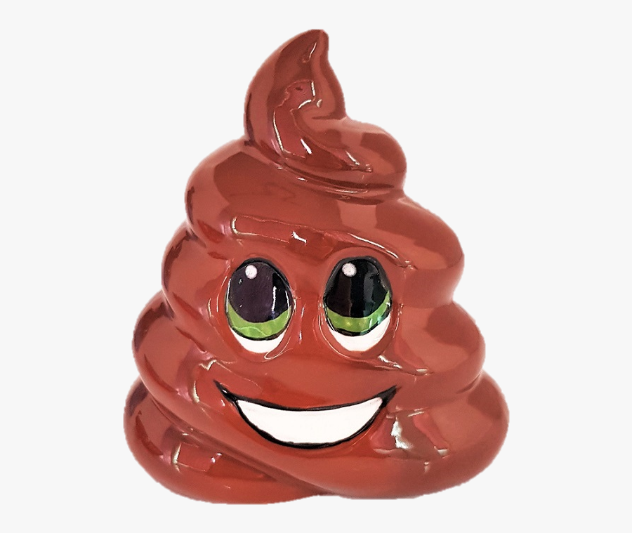7431 Poop Emoji Bank - Chocolate, Transparent Clipart