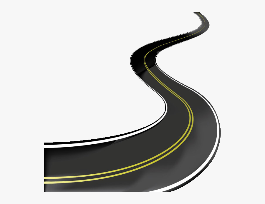 Transparent Highway Clipart Black And White - Roads Vector, Transparent Clipart