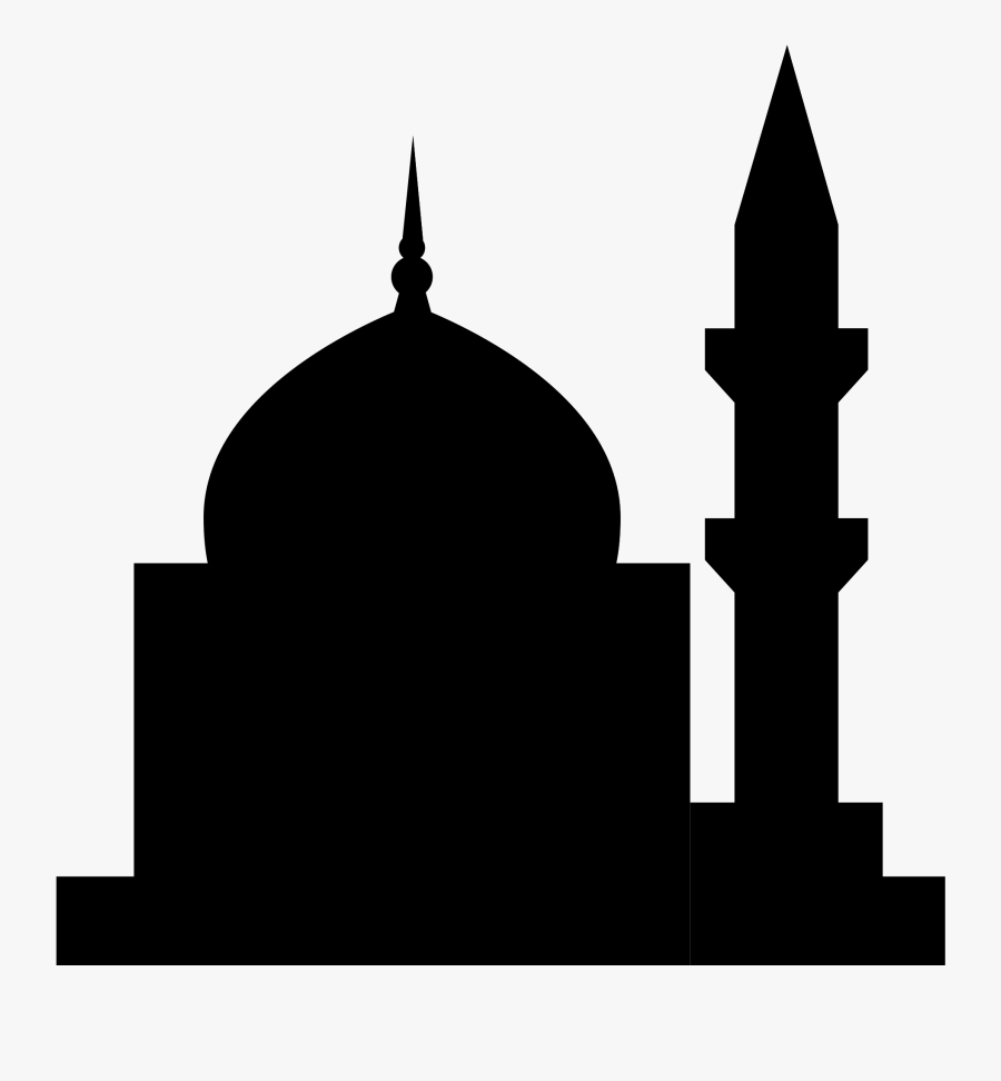 Steeple Silhouette Place Of Worship Black Symbol - Place Silhouette Png, Transparent Clipart