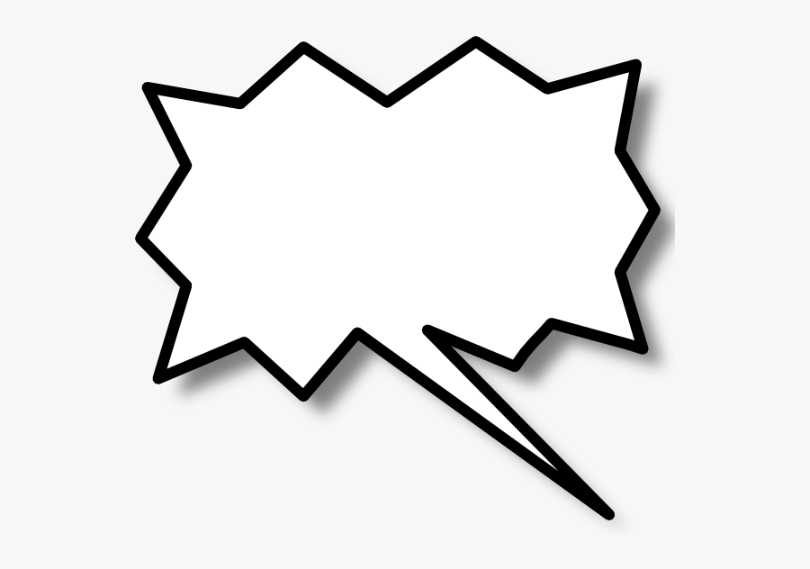 Transparent Comic Text Bubble, Transparent Clipart