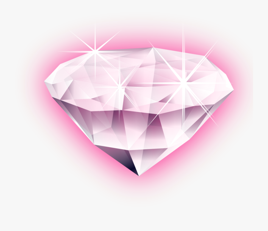 Pink,heart,petal - Sparkling Diamond Clipart Png, Transparent Clipart