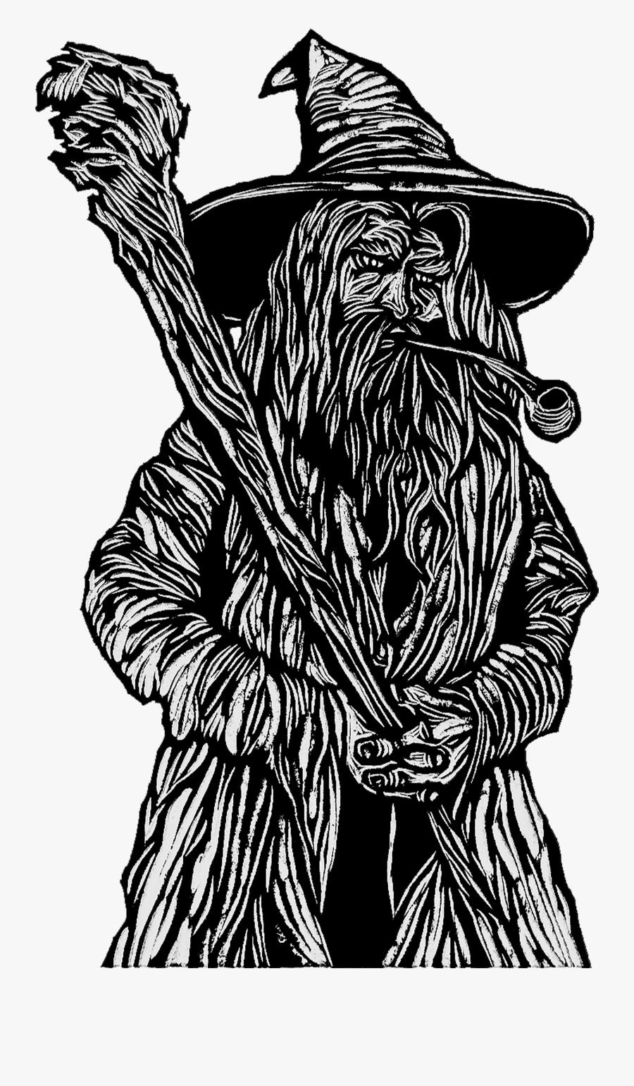 Collection Of Free Gandalf Drawing Chair Download On - Illustration, Transparent Clipart