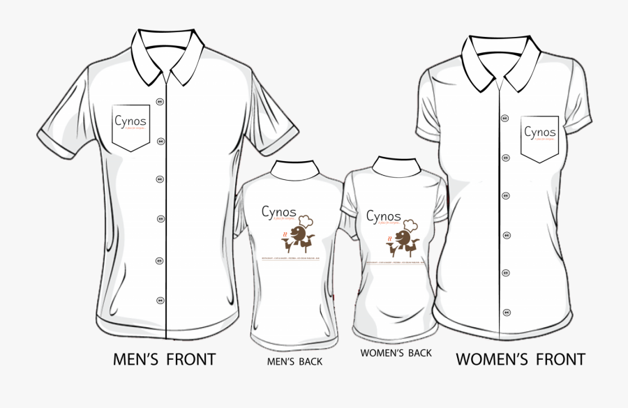 Men And Women T Shirt Template, Transparent Clipart