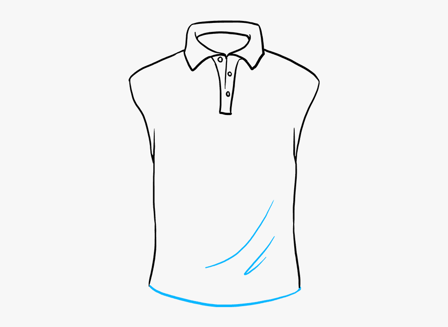 How To Draw Shirt - Line Art, Transparent Clipart