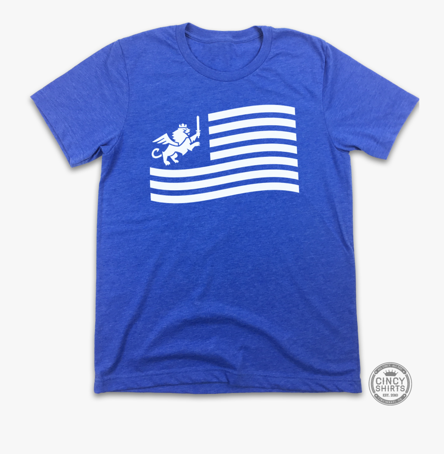 Fc Cincinnati White Lion Flag Tee - Wet N Wild T Shirt, Transparent Clipart