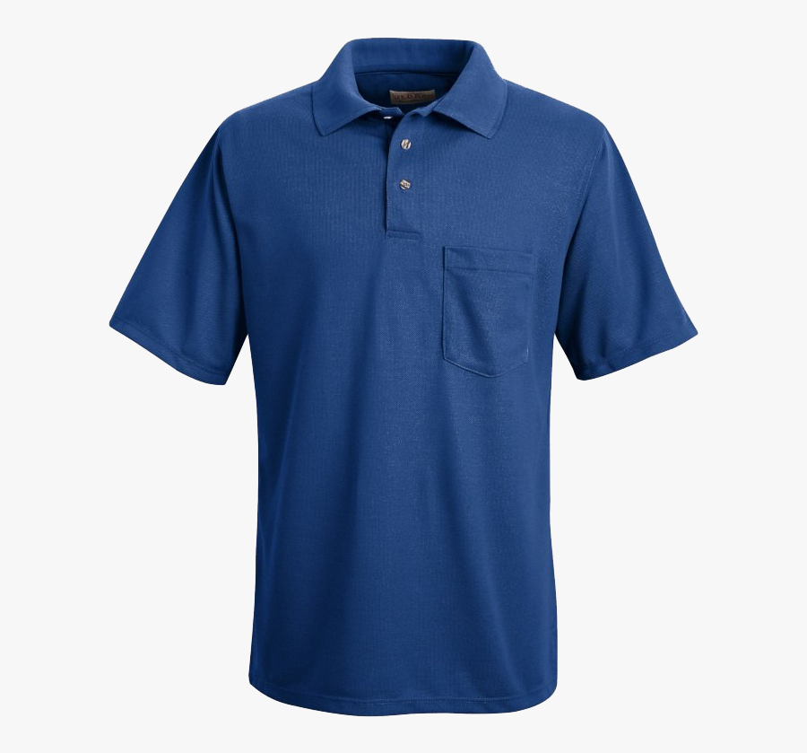 Blue Polo Shirt Transparent Images - 100% Polyester Pique Polo, Transparent Clipart
