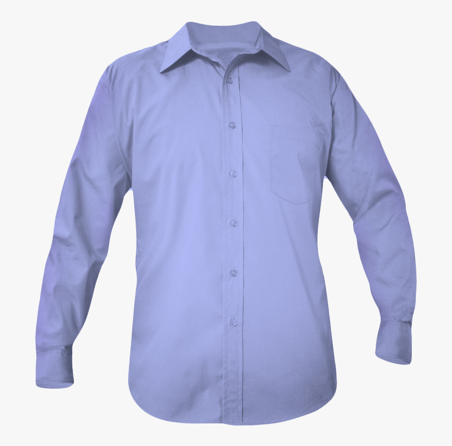 Button Down Shirt Png - Sky Blue Shirt Uniform, Transparent Clipart