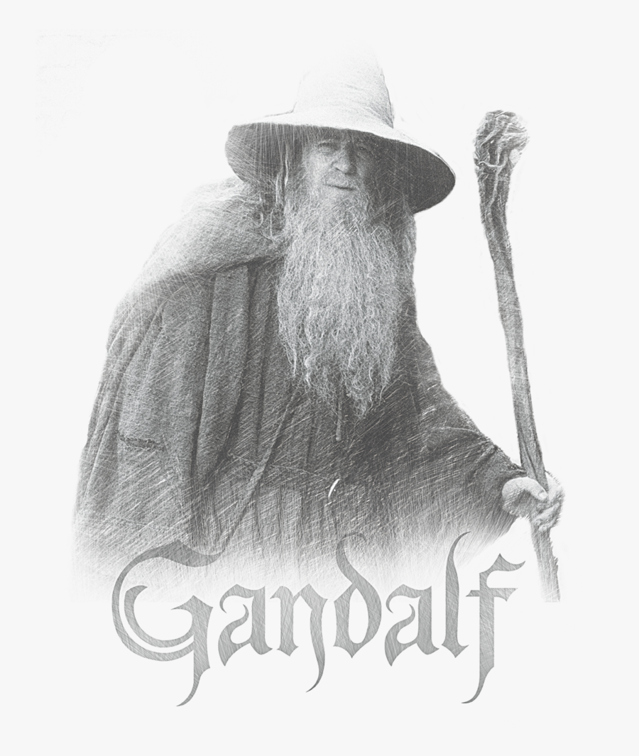 Transparent Gandalf Hat Png - Youth: Lord Of The Rings - Gandalf The Grey, Transparent Clipart