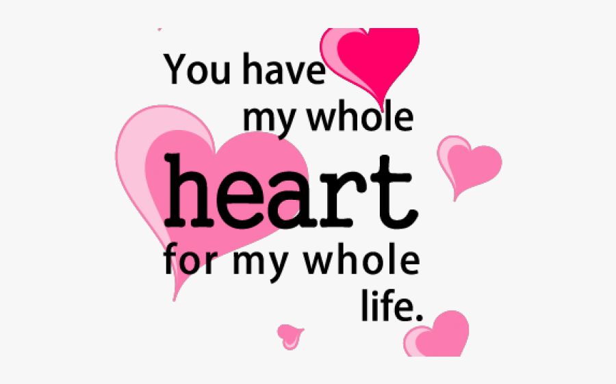 Love Quotes Cliparts - Heart, Transparent Clipart