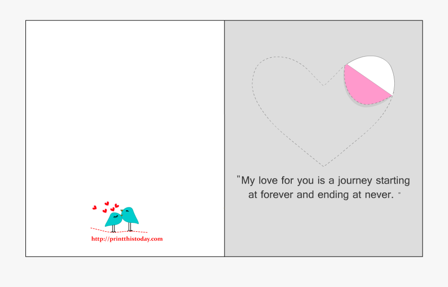 Cute Printable Love Cards, Transparent Clipart
